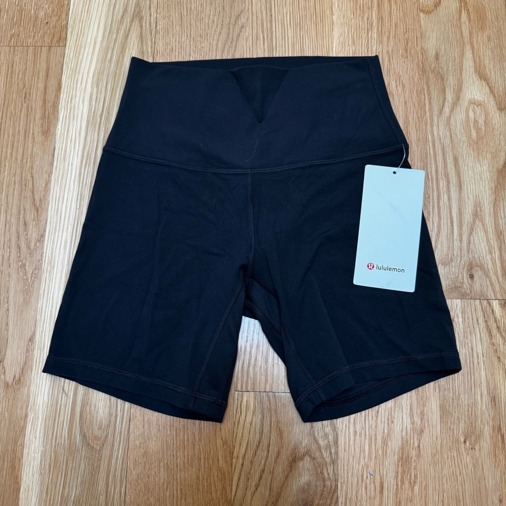 lululemon athletica Align HR Women's Black Bike Shorts 6”. NWT.